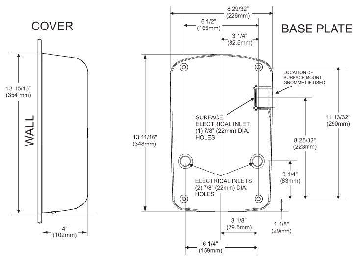 Excel ThinAir TA-ABS White High Speed Hand Dryer Surface Mounted ADA Compliant