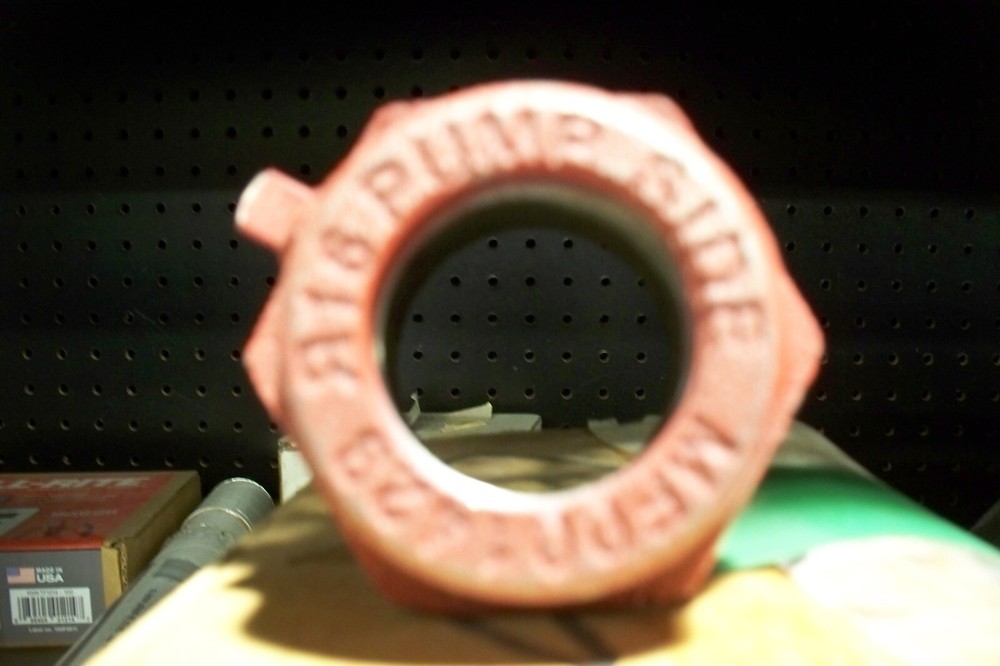 Fill-rite Mechanical Flow Meter cast Bung adapter - NEW TAKE OFF