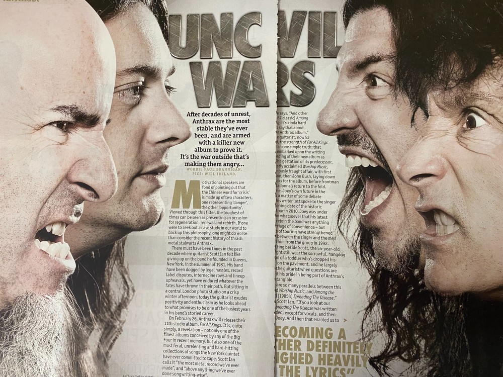 Anthrax, Three Page Vintage Clipping