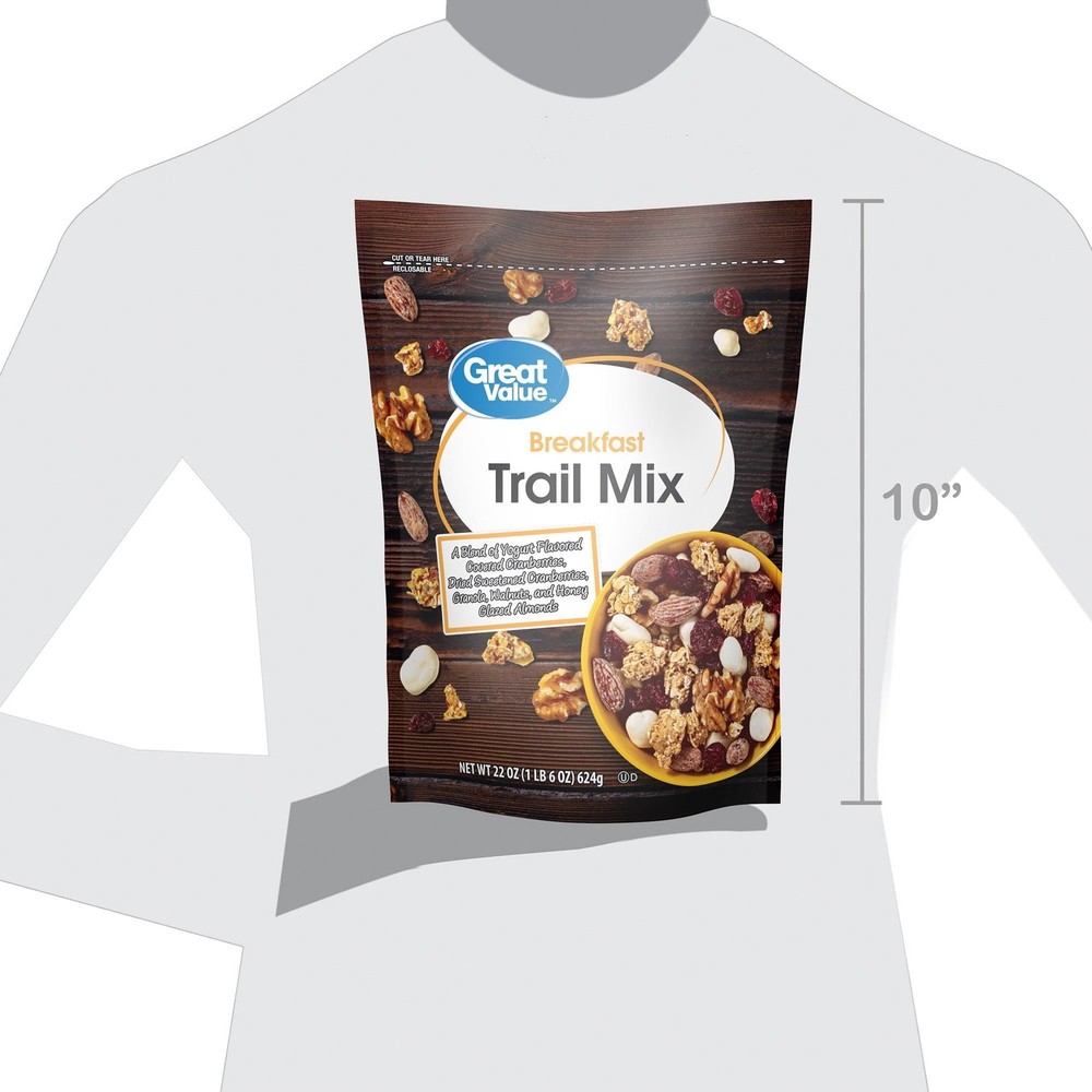 Great Value Trail Mix Breakfast Blend, 22 oz – Nutty, Fruity Breakfast Essential