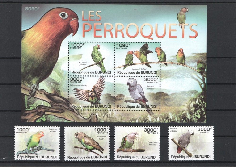 BURUNDI BIRDS MNH - 55991