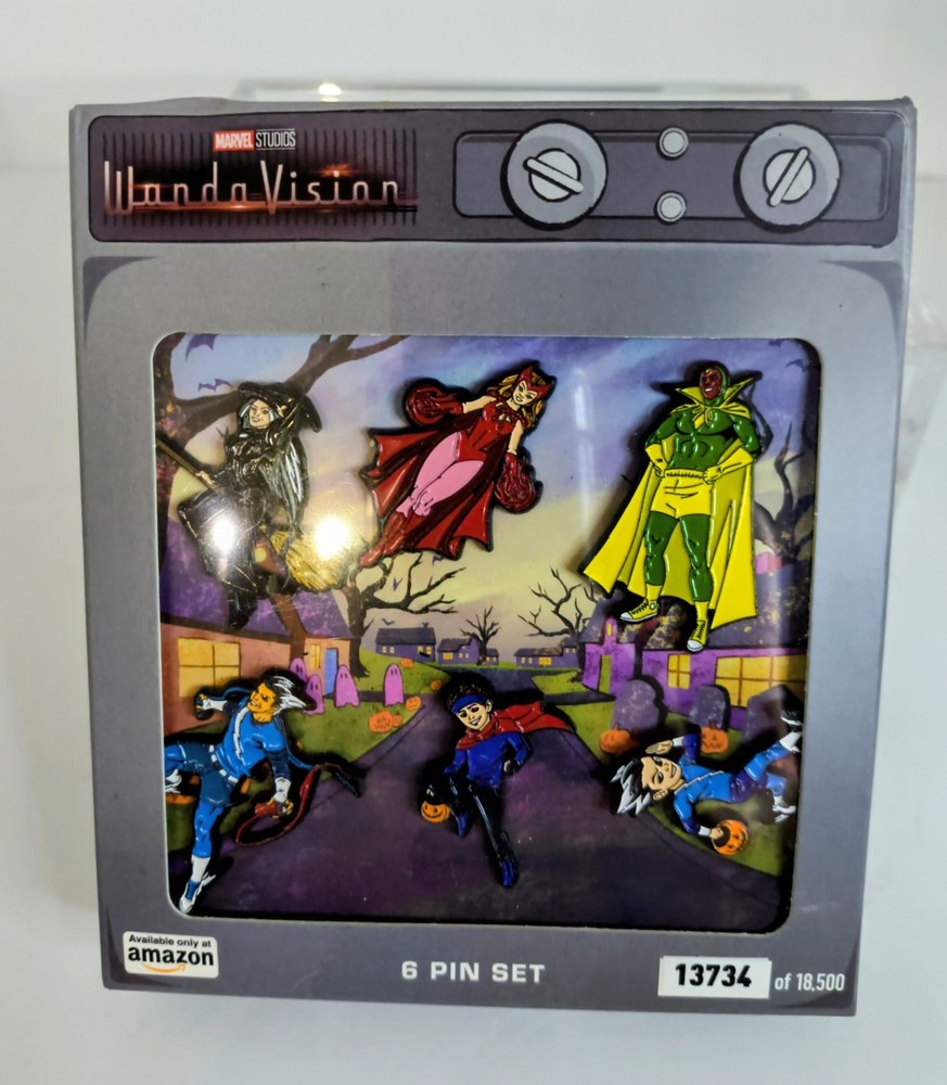 Marvel Studios WandaVision 6 Enamel Pin Set Amazon Exclusive Limited Edition