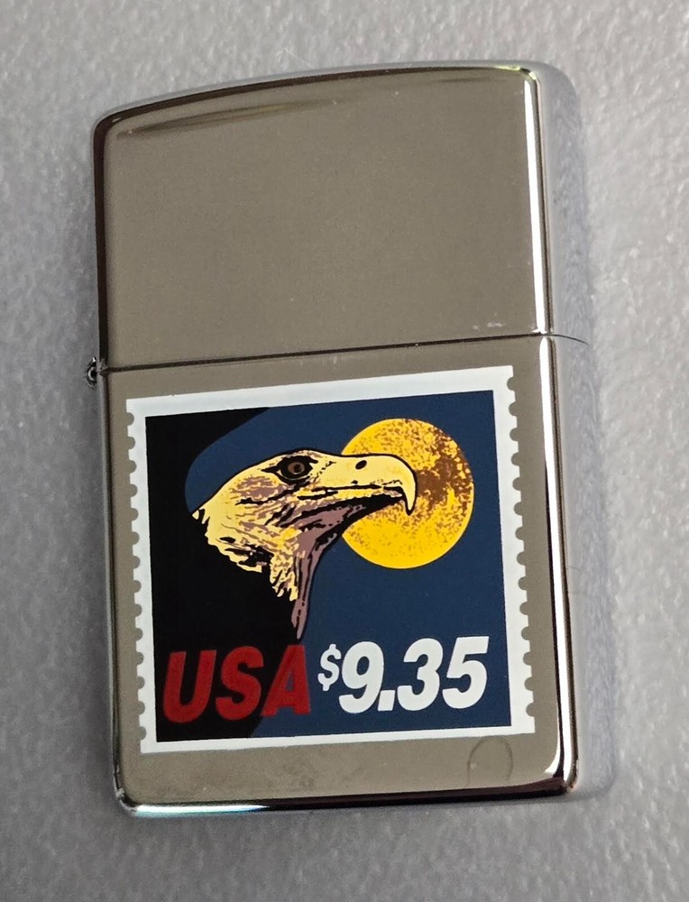 ZIPPO USPS USA $9.35 EAGLE MOON 1997 LIGHTER