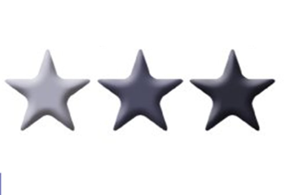 Monocramatic Star Brads Assortment - BlackBerry