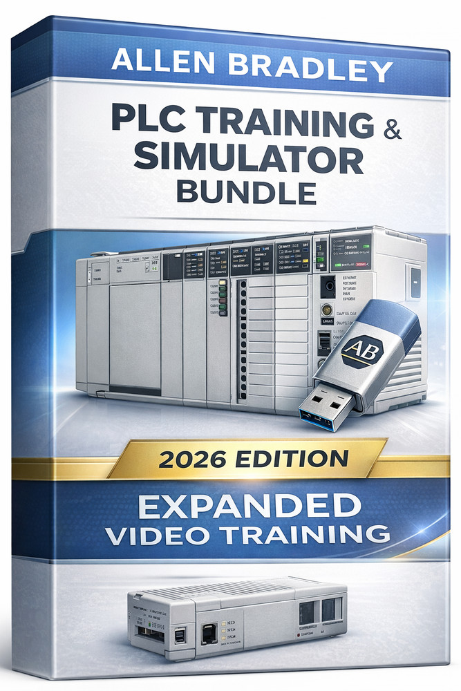 PLC TRAINER & VIDEO TRAINING COURSE | SIMULATOR  | 2026 EDITION | USB & Link