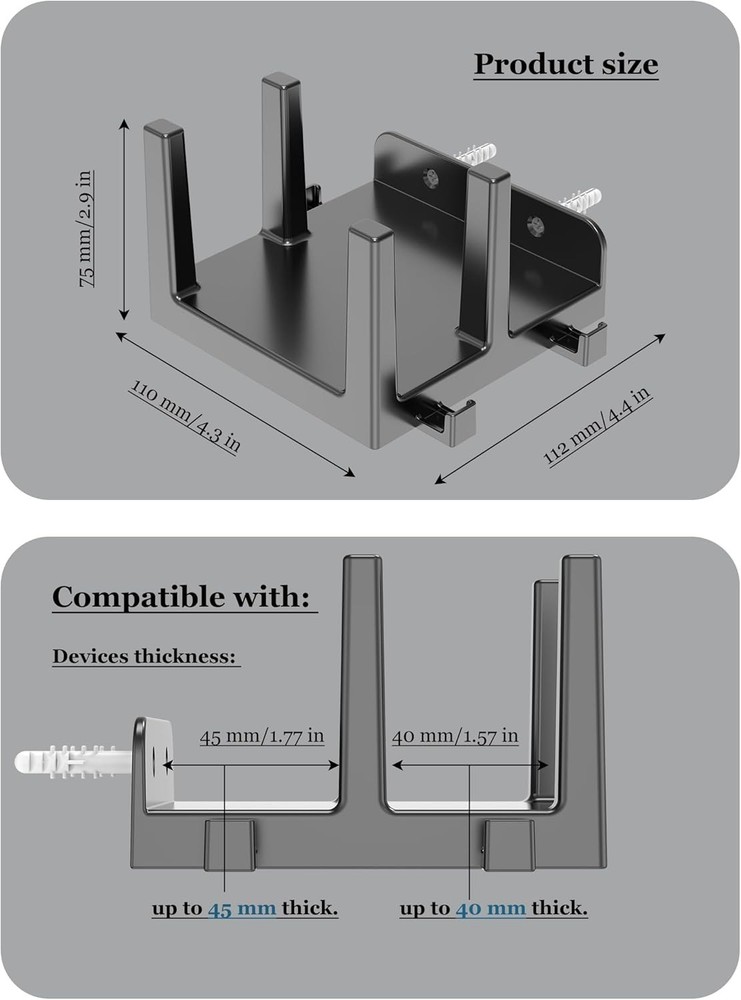 Wall Shelf Organizer for Router, Cable Box, and Small Devices