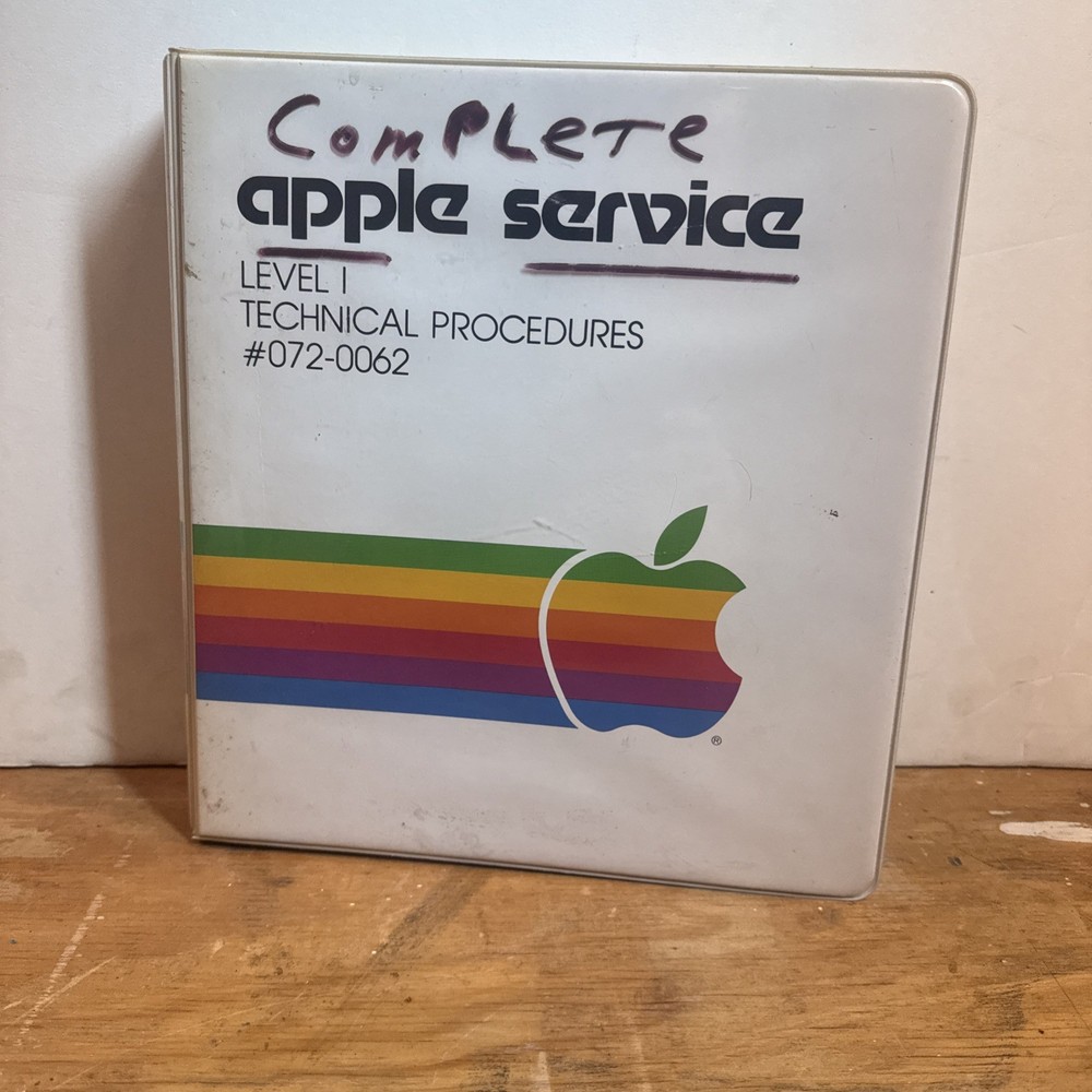 Apple Service Binder Technical Procedures Vol 1 + ResEdit Reference Version 2.1