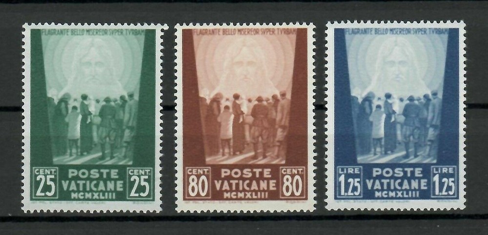 s32938 VATICAN MNH 1944 Prisoners II 3v