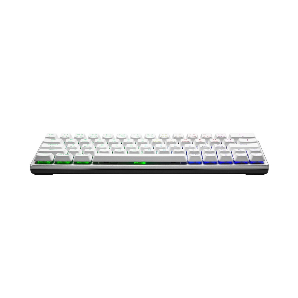 Cooler Master SK620 Wired Mechanical Low Profile Gaming Keyboard Silver White