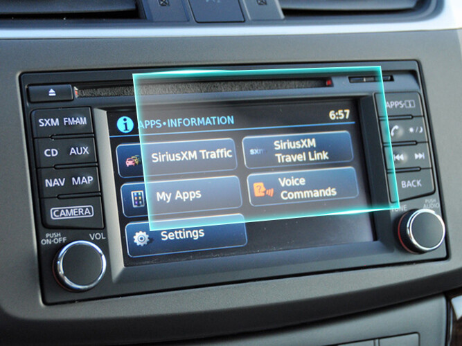 Crystal Clear Screen Protector for 2014 Nissan Sentra Vehicle Navigation