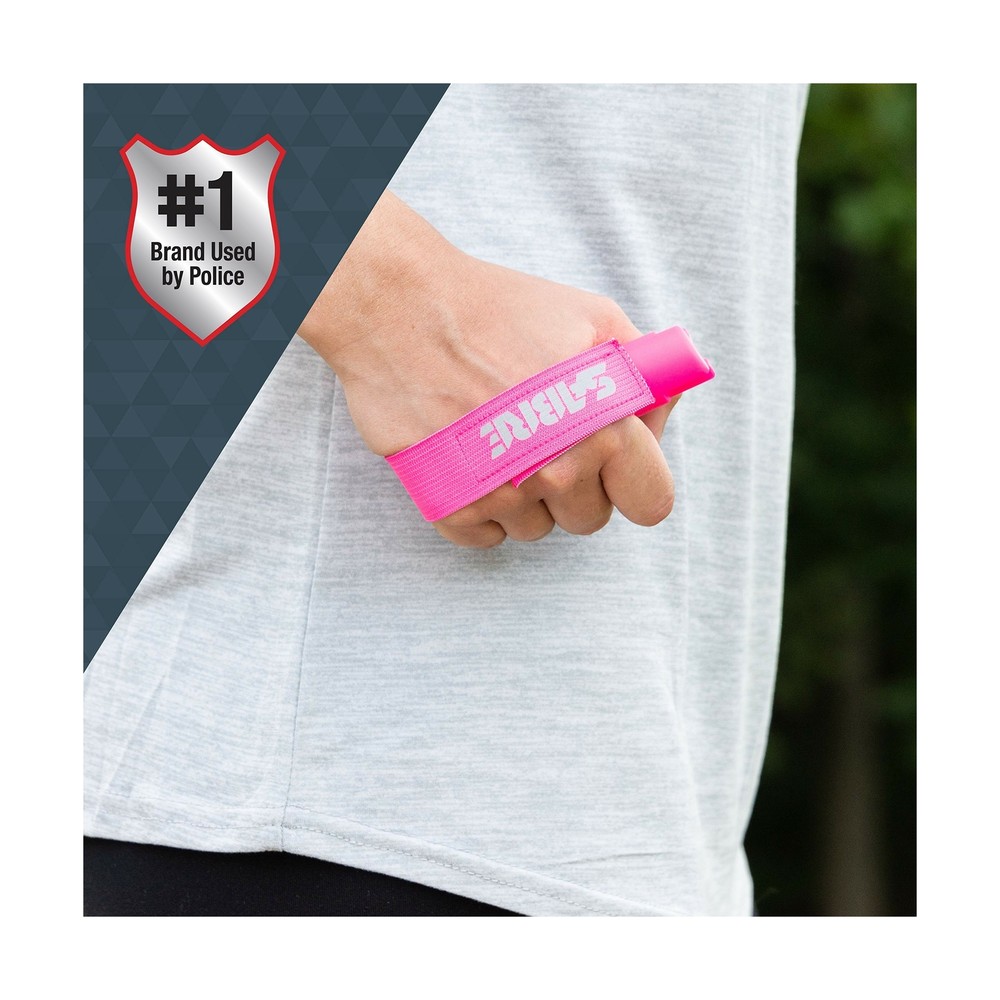 SABRE RED Strength Pepper Gel Spray Adjustable Hand Strap Security Runners Pink