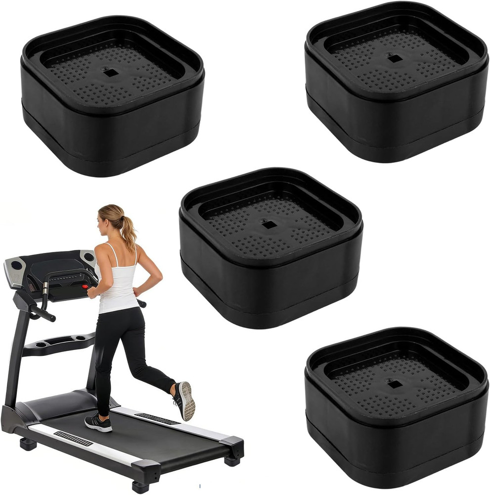 Adjustable Treadmill Incline Riser Blocks - 4 Pack Non-Slip Accessories