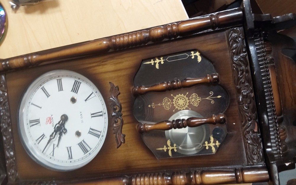 Vintage Sony 31 DAY Wall Clock - Needs work - Beautiful Details