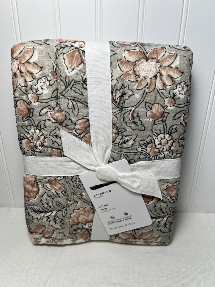 Pottery Barn Remi Handcrafted Standard Sham