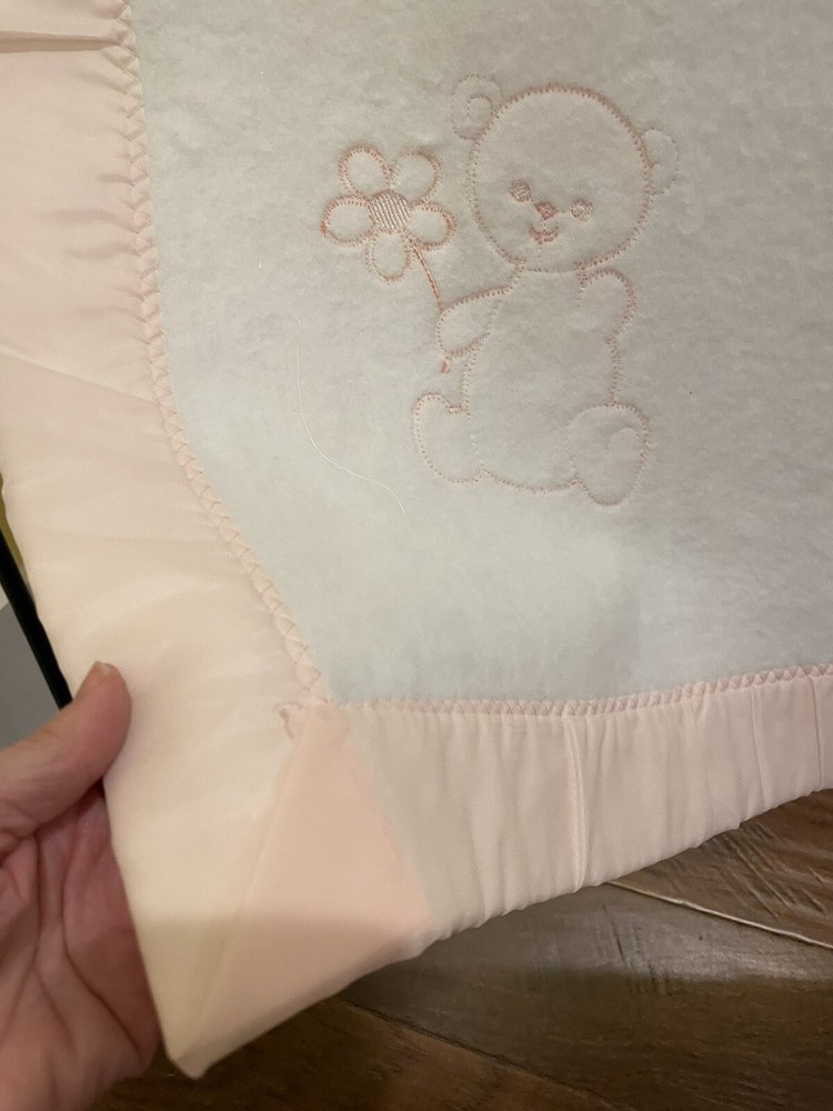 Cradlecraft Blanket Pink Trim
