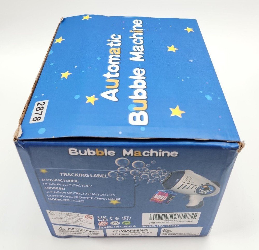 Kakamelon 2 Pack Electric Automatic Bubble Gun Machine HL025