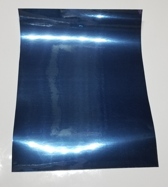 Sky Blue Chrome Mirror Sign Plotter Cutter Vinyl Roll