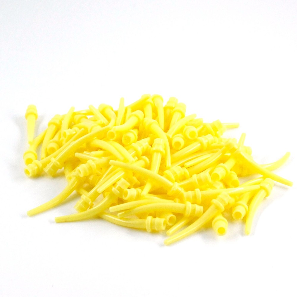 200Pcs 2Bags High Performance Impression Mixing Tips, HP T-Style Tips, Yellow