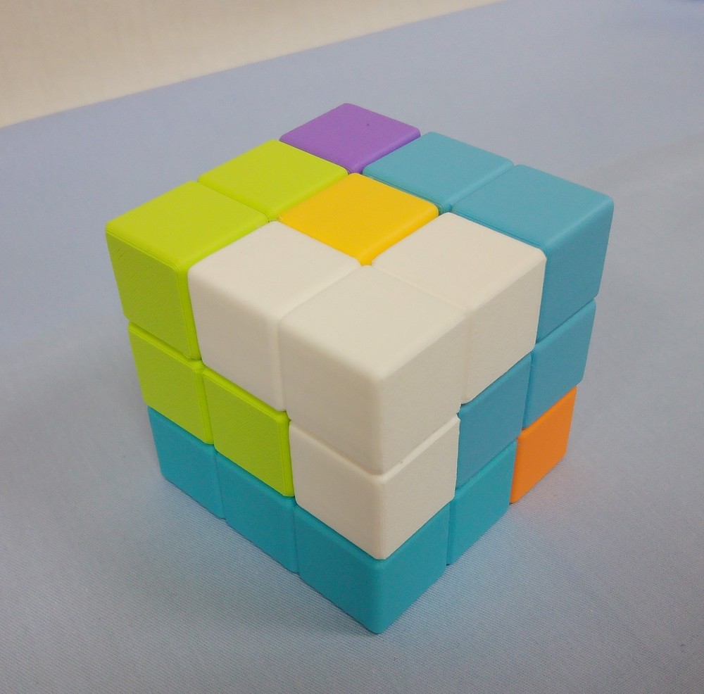 3-D Printed Soma Cube Puzzle