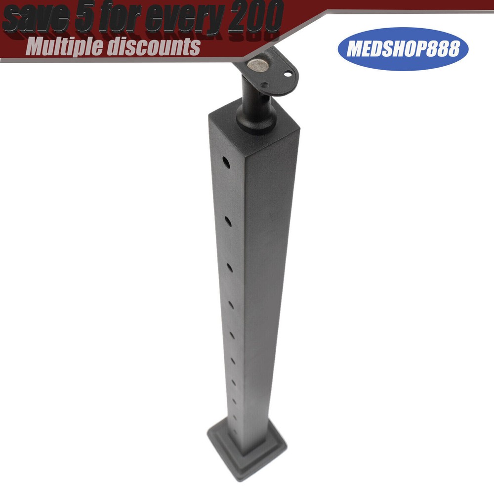 4PCS Cable Railing Posts 36"x2"x2" Adjustable Stainless Steel Pre-drilled Posts