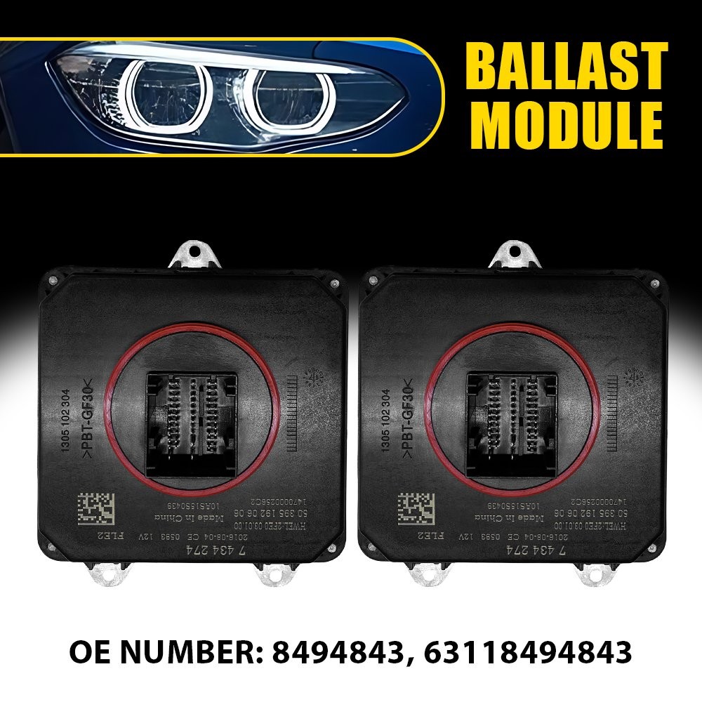 2X For BMW 2 3 4 Adaptive LED Headlight Light Control Module Ballast 8494844