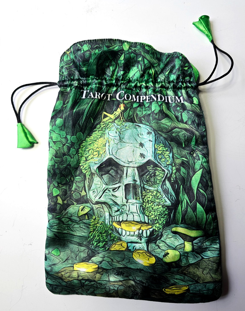 Tarot Compendium Drawstring Satin Tarot Bag 9"x 6.25" Kickstarter Project Limite