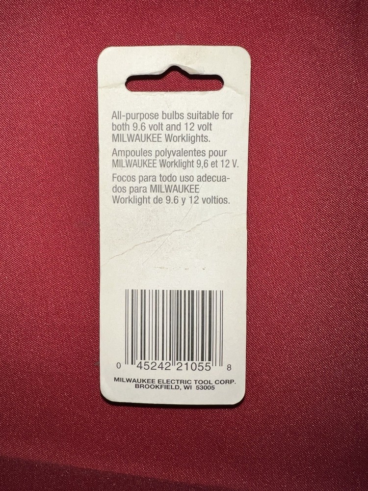 Milwaukee Work Light Replacement Bulbs 9.6 Volt & 12 Volt 49-81-0010