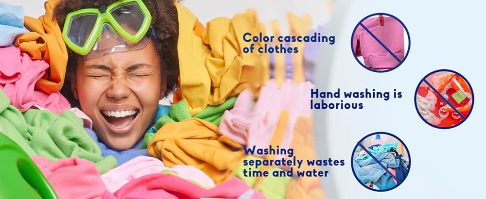 Color Absorber Laundry Sheets, Dye Catcher to Prevent Clothes from