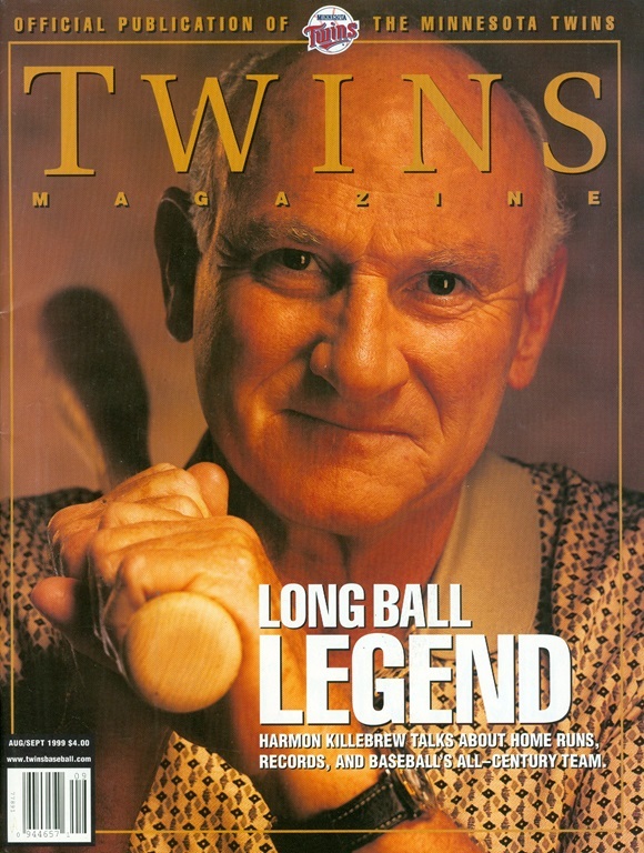 1999 Minnesota Twins vs Boston Red Sox Program: Harmon Killedbrew on Cover
