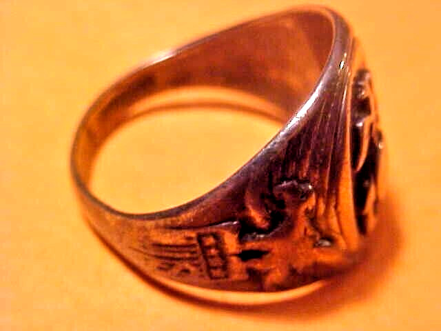 US Marine Corps .925 Sterling Silver Ring Size 10
