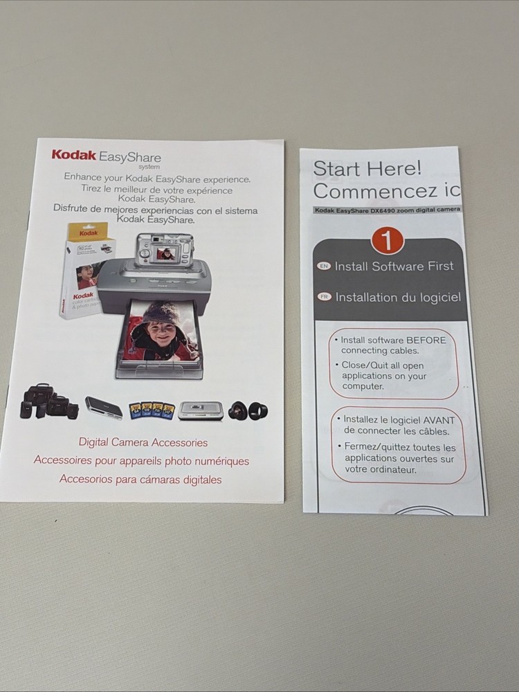 2004 Kodak Easyshare Software Version 3.3 Mac 3.4.1 Windows Disc Only