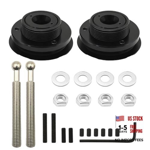 2Pcs 2.36in/62mm Quick Latch Hood Pins, Universal Aluminum Alloy Hood Pin Kit,