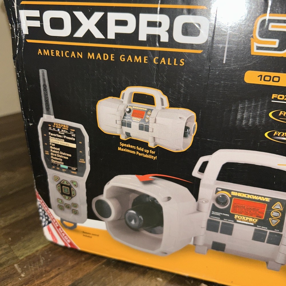 FOXPRO Shockwave Electronic Predator Call 100 Preloaded Sounds MSRP $549
