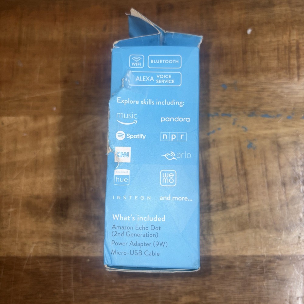 Amazon Echo Dot (2nd Generation) Smart Speaker w/Alexa White Open Box