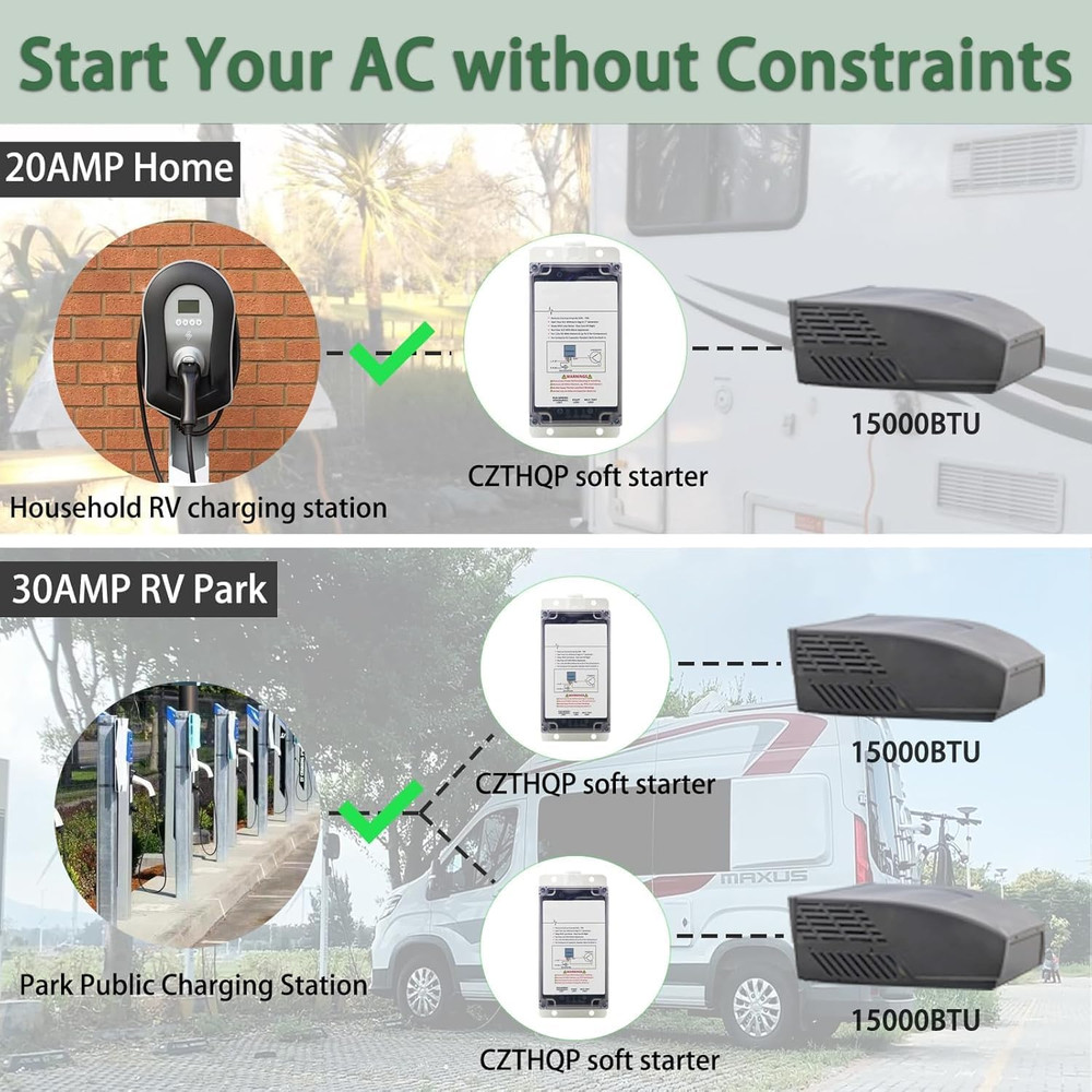 Soft Start for RV Air Conditioner RV AC Soft Start Kit,Easy Start for RV AC