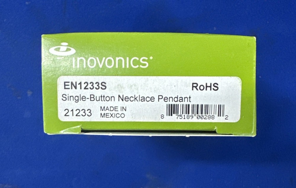 Inovonics EN1233S Single-Button Belt Clip Pendant Transmitter