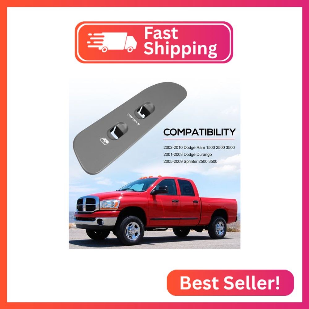 BASIKER Window Switch Cover, Passenger Side Door Switch Panel Bezel Trim for 200