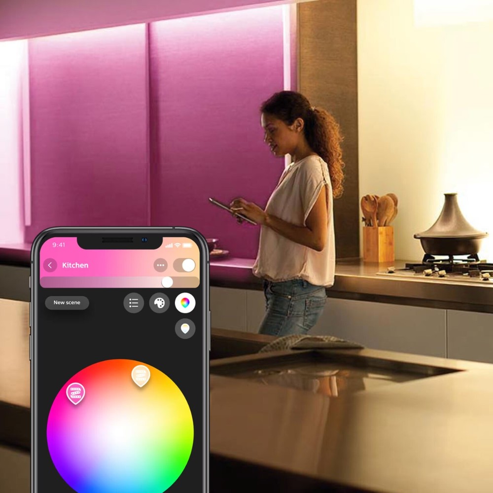 Philips Hue Bluetooth Lightstrip Plus 80" Starter Kit - White & Color Ambiance