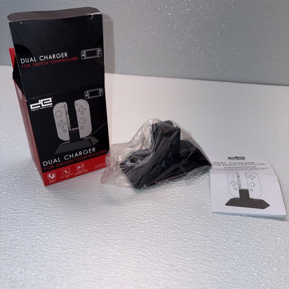 Dual Charger For Nintendo Switch Controllers- Open Box- Fast Ship- B6