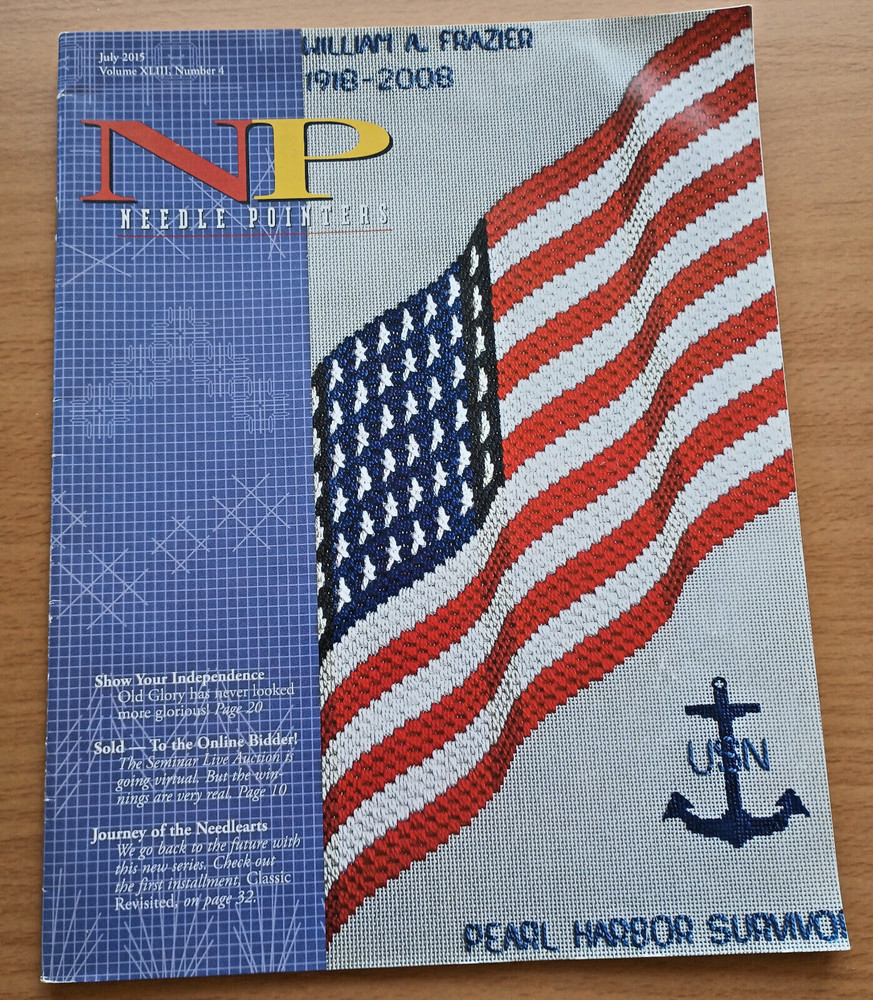 Needle Pointers Magazine July 2015 ANG Needlepoint Pattern