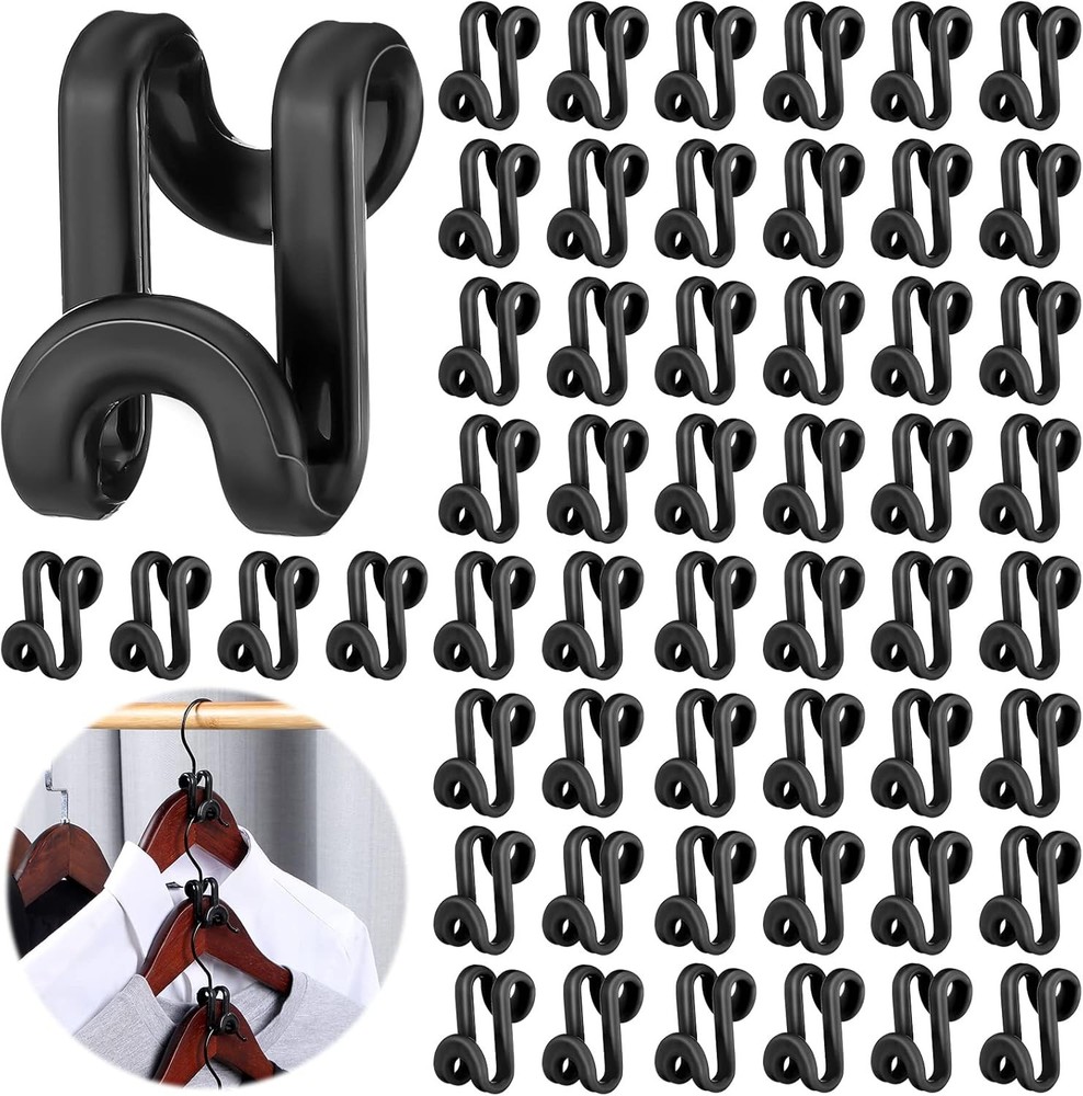 Bla Plastic Heavy Duty Clothes Hanr Cector Hooks, Space