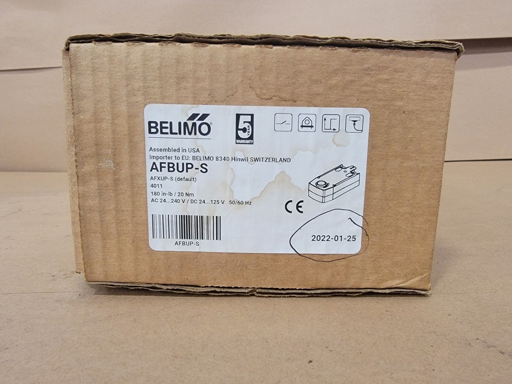SURPLUS NEW 2022 BELIMO AFBUP-S Spring Return Actuator – Safety