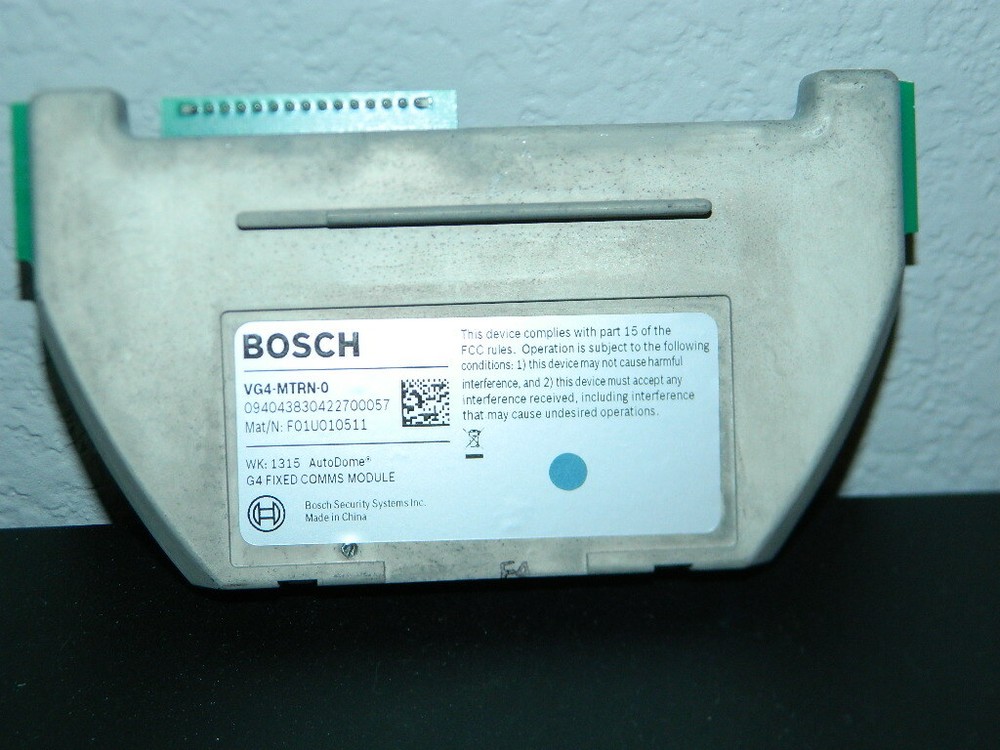 BOSCH VG4-MTRN-O 1314 AUTODOME G4 FIXED COMMS MODULE VG4-MTRN-0