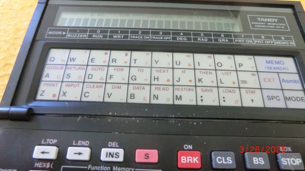 VINTAGE TANDY PC-6 BASIC Pocket Computer