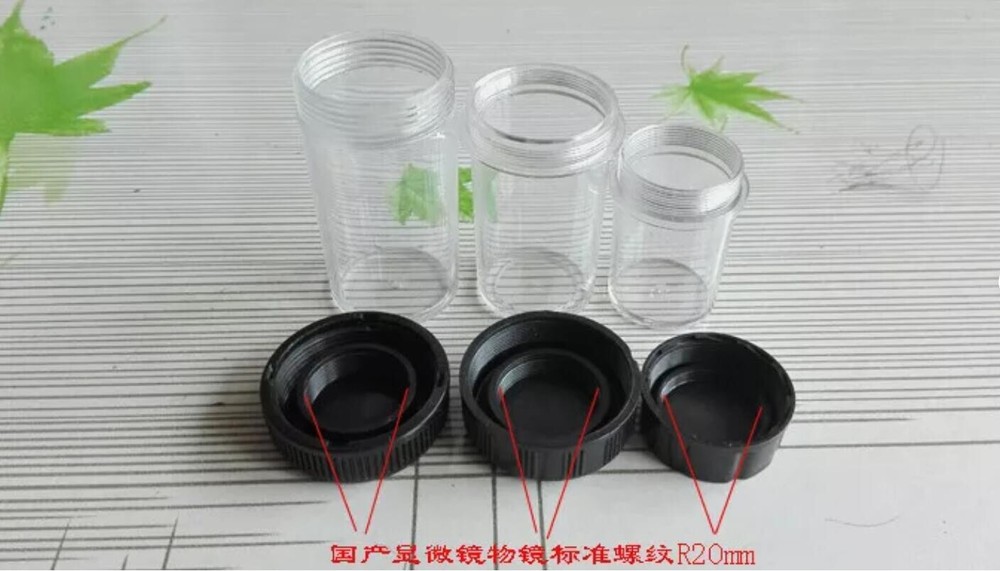 Microscope Objective Lens Protection Box RMS Thread Microscope Plastic Lens Box