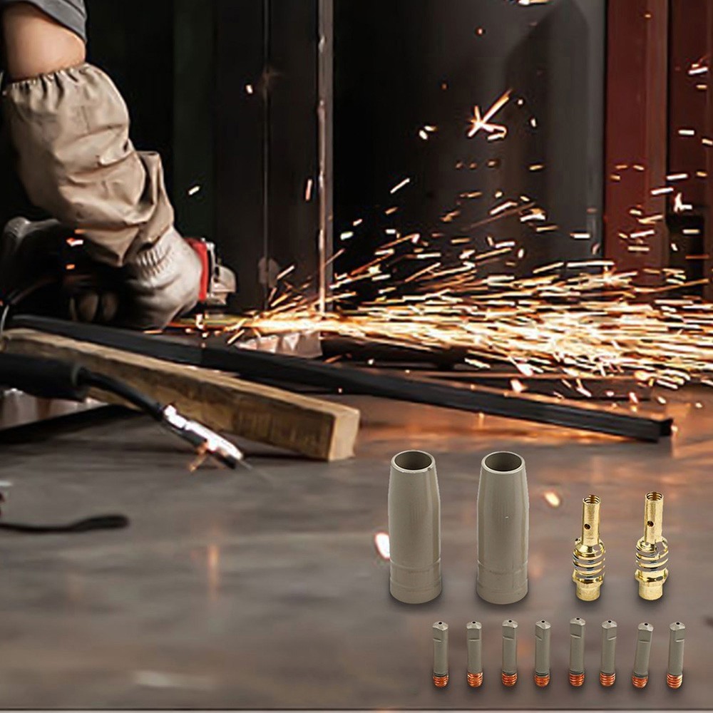 Efficient Slag Removal 12PCS Coating Protection Nozzle Set for 15AK Welders