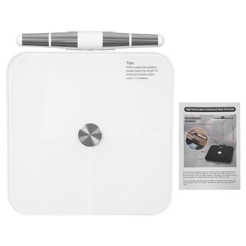 8 Electrode Bathroom Scale Body Fat Scale Weight BMI Scale Memory Function