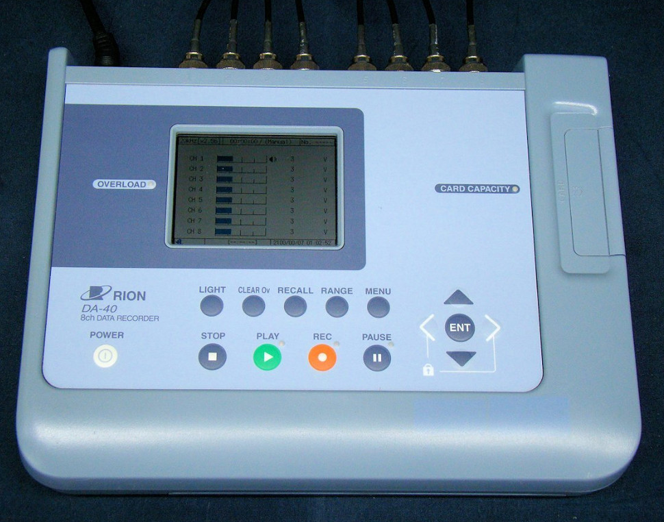 RION DA-40 8ch Data Recorder DA40 Operation Checked Used JP