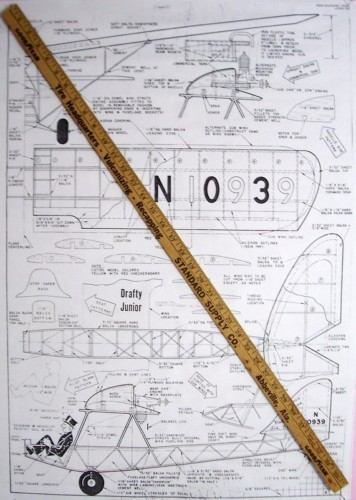 CURTISS-WRIGHT JR. & DRAFTY PLANS + BUILDING ARTICLES RC & FF Model Airplanes