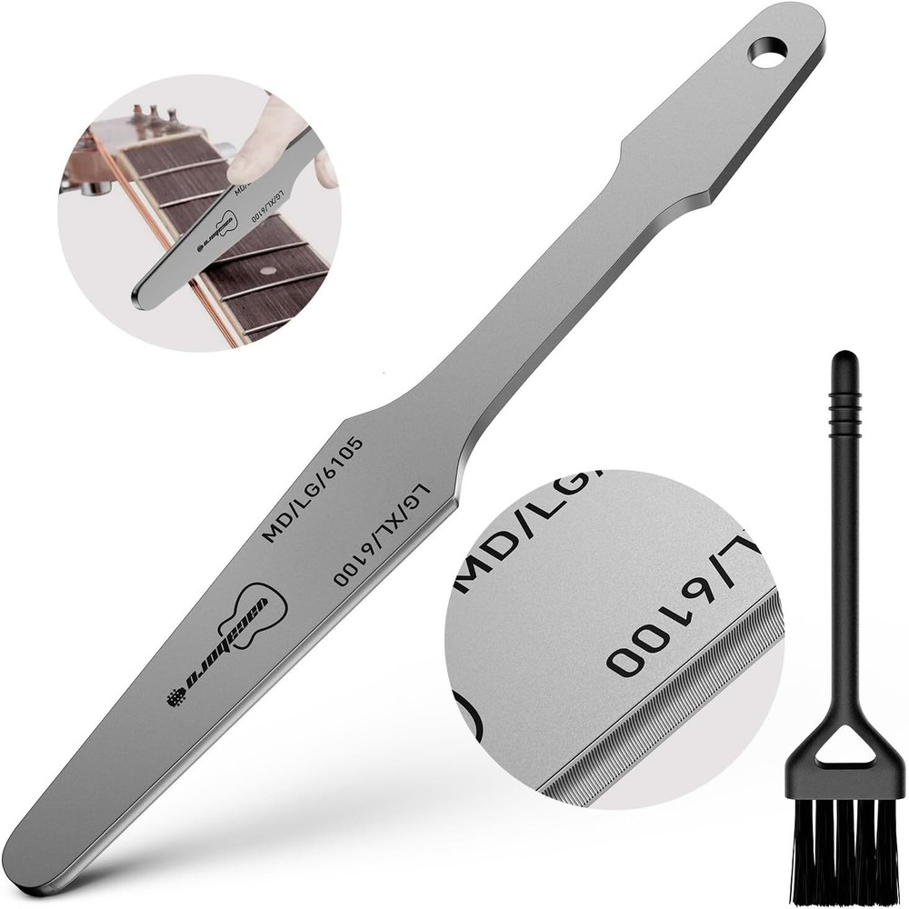 Guitar Fret File, Double-Side Crowning Professional High Carbon...